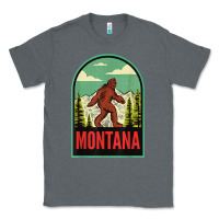 Charcoal Heather montana vintage bigfoot travel Classic Tee - longCreatives