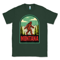 Sports Green montana vintage bigfoot travel Classic Tee - longCreatives