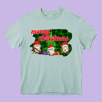Merry Christmas - Gnome - Gnome Heavy Core Tee Designed By Bettercallsaul