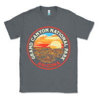 Charcoal Heather Vintage Grand Canyon National Park Retro 80s Graphic Classic Tee - longCreatives