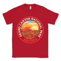 Red Vintage Grand Canyon National Park Retro 80s Graphic Classic Tee - longCreatives