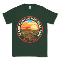 Sports Green Vintage Grand Canyon National Park Retro 80s Graphic Classic Tee - longCreatives