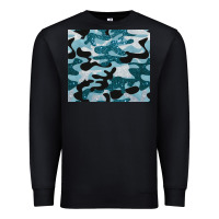Black blue camouflage glitter Premium Sweatshirt - BarkalooDesign