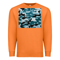 Carrot blue camouflage glitter Premium Sweatshirt - BarkalooDesign