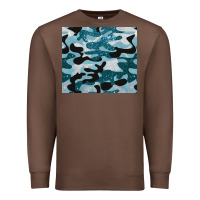 Chestnut blue camouflage glitter Premium Sweatshirt - BarkalooDesign