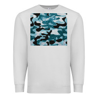Dove Grey blue camouflage glitter Premium Sweatshirt - BarkalooDesign
