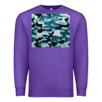 Purple blue camouflage glitter Premium Sweatshirt - BarkalooDesign