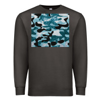 Smoke blue camouflage glitter Premium Sweatshirt - BarkalooDesign