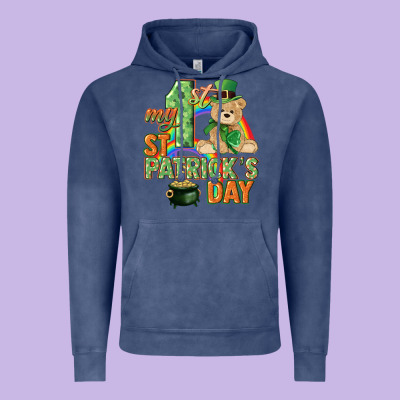 My First St. Patrick's Day Vintage Hoodie Designed By Cowgirlartshop