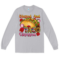 Moon Dust Blessed and taco obsessed Mexico Long Sleeve Tee - FaDigitalArtStudio