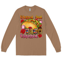 Toasted Coconut Blessed and taco obsessed Mexico Long Sleeve Tee - FaDigitalArtStudio