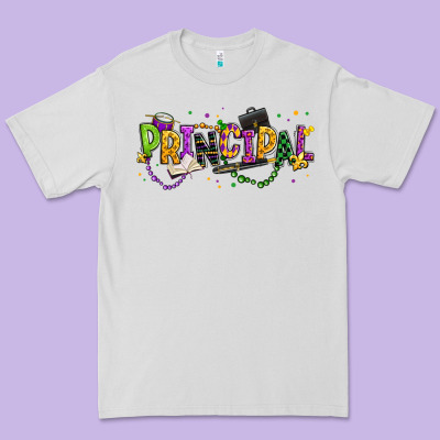 Mardi Gras Principal Premium Tee Designed By Texasbilliewilder