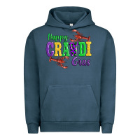 Pigment Midnight Navy happy mardi gras with lobster Urban Hoodie - AdoDesignShop