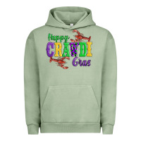 Pigment Oil Green happy mardi gras with lobster Urban Hoodie - AdoDesignShop
