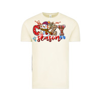 Vintage Arctic cozy season snowman Vintage Tee - CowGirlArtShop