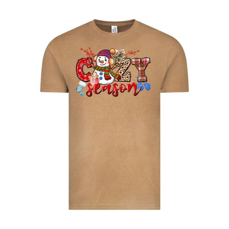 Cozy Season Snowman Vintage Tee by CowGirlArtShop | Teevron