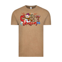 Vintage Coffee cozy season snowman Vintage Tee - CowGirlArtShop