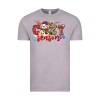 Vintage Zinc cozy season snowman Vintage Tee - CowGirlArtShop