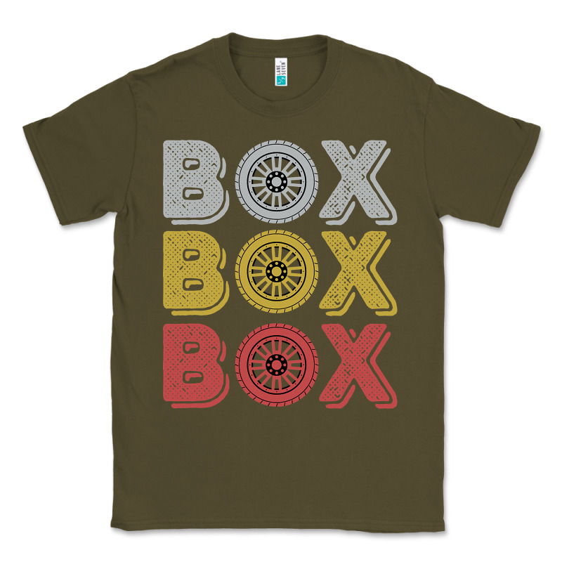 Vintage Retro Box Box Box Formula Racing Classic Tee by longCreatives | Teevron
