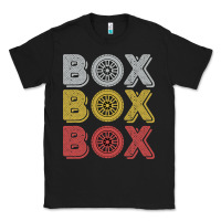 Black Vintage Retro Box Box Box Formula Racing Classic Tee - longCreatives