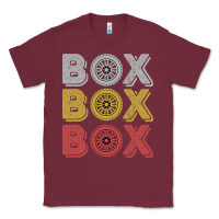 Burgundy Vintage Retro Box Box Box Formula Racing Classic Tee - longCreatives
