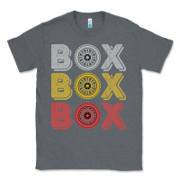 Charcoal Heather Vintage Retro Box Box Box Formula Racing Classic Tee - longCreatives