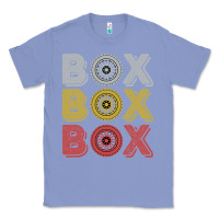 Colony Blue Vintage Retro Box Box Box Formula Racing Classic Tee - longCreatives