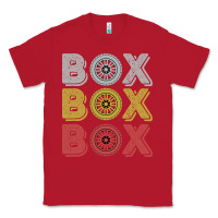 Red Vintage Retro Box Box Box Formula Racing Classic Tee - longCreatives