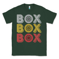 Sports Green Vintage Retro Box Box Box Formula Racing Classic Tee - longCreatives