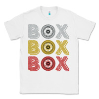 White Vintage Retro Box Box Box Formula Racing Classic Tee - longCreatives