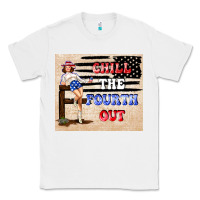 White Chıll the fourth out Classic Tee - TumblerDesignByShophia