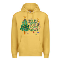 Antique Gold Jolly Jolly Babe Premium Hoodie - CowhideDigitalArt