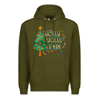 Army Green Jolly Jolly Babe Premium Hoodie - CowhideDigitalArt