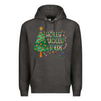 Charcoal Heather Jolly Jolly Babe Premium Hoodie - CowhideDigitalArt