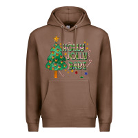 Chestnut Jolly Jolly Babe Premium Hoodie - CowhideDigitalArt