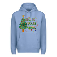 Colony Blue Jolly Jolly Babe Premium Hoodie - CowhideDigitalArt