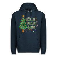 Navy Jolly Jolly Babe Premium Hoodie - CowhideDigitalArt