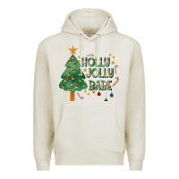 Oatmeal Heather Jolly Jolly Babe Premium Hoodie - CowhideDigitalArt