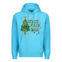 Ocean Blue Jolly Jolly Babe Premium Hoodie - CowhideDigitalArt