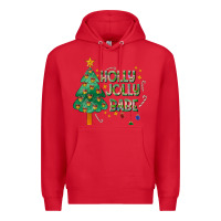 Red Jolly Jolly Babe Premium Hoodie - CowhideDigitalArt