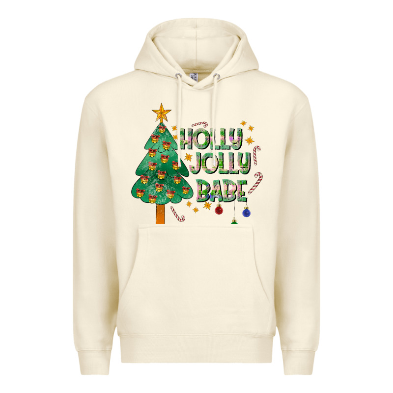 Jolly Jolly Babe Premium Hoodie by CowhideDigitalArt | Teevron