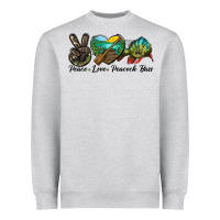 Peace Love Peacock Bass Heavyweight Sweatshirt | Teevron