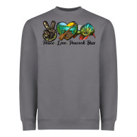 Storm Peace Love Peacock Bass Heavyweight Sweatshirt - LillyAllenDesigns
