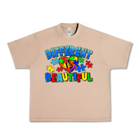 Burro Different is beautiful Autism Urban Heavy Tee - CowGirlArtShop
