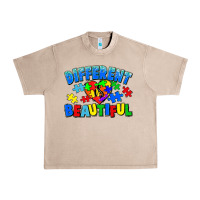 French Oak Different is beautiful Autism Urban Heavy Tee - CowGirlArtShop