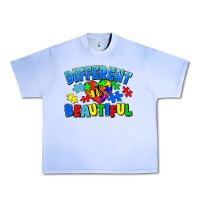 Grape Ice Different is beautiful Autism Urban Heavy Tee - CowGirlArtShop