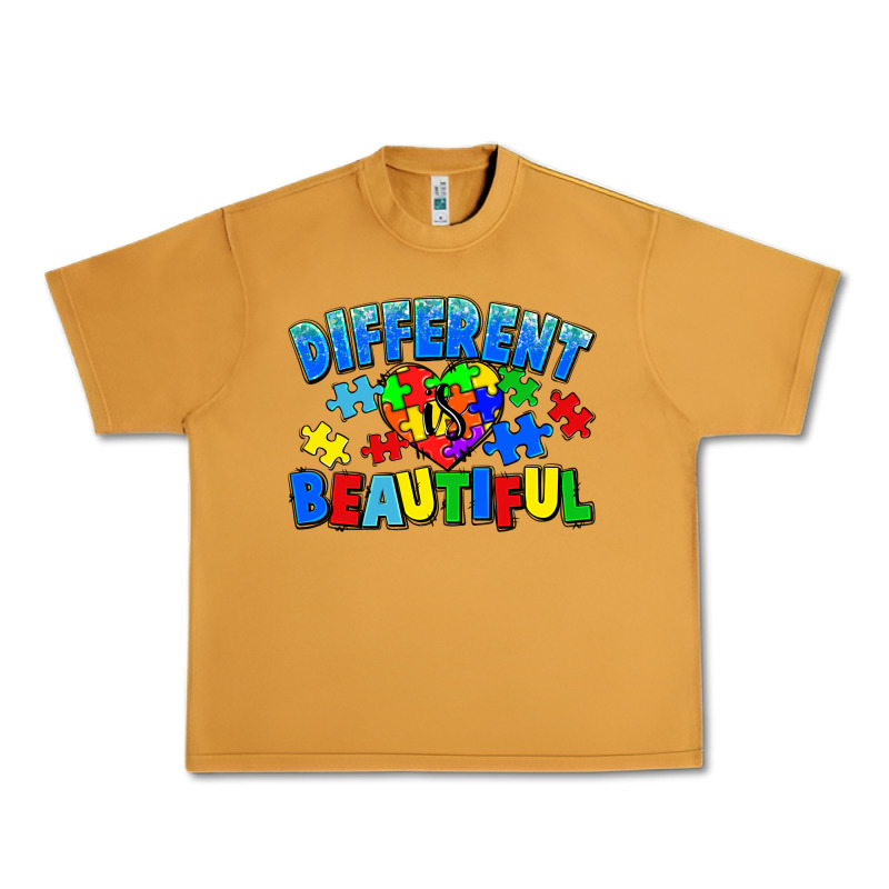Different Is Beautiful Autism Urban Heavy Tee by CowGirlArtShop | Teevron