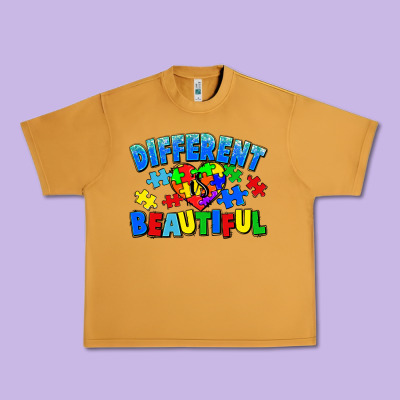 Different Is Beautiful Autism Urban Heavy Tee Designed By Cowgirlartshop