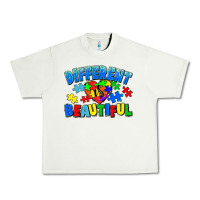 Pistachio Different is beautiful Autism Urban Heavy Tee - CowGirlArtShop