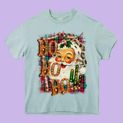 Christmas Ho Ho Ho Heavy Core Tee Designed By Bettercallsaul